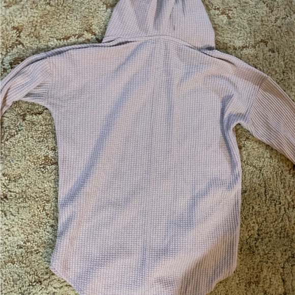 Loft Turtleneck waffle knot sweater in Soft Lavender - Picture 3 of 5